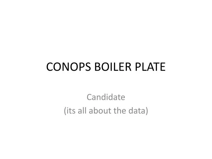 conops boiler plate