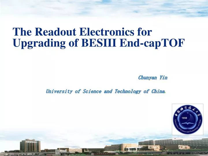 the readout electronics for upgrad ing of besiii e nd cap tof