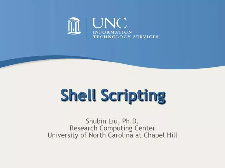 shell scripting