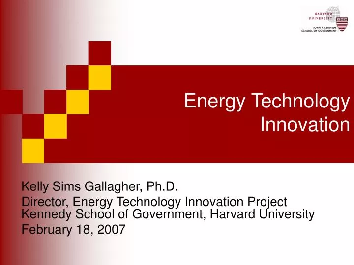 energy technology innovation