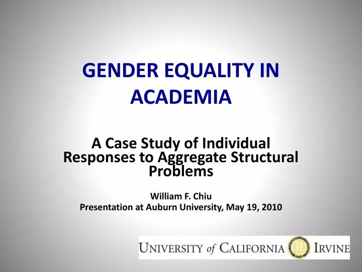 gender equality in academia