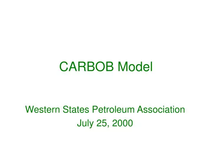 carbob model
