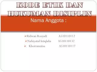 nama anggota