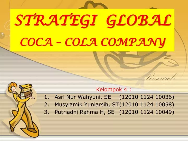 strategi global coca cola company