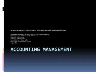 Accounting MANAGEMENT