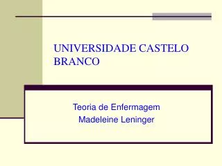 universidade castelo branco