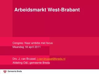 arbeidsmarkt west brabant