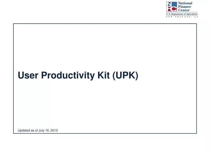 user productivity kit upk