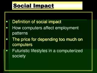 Social Impact