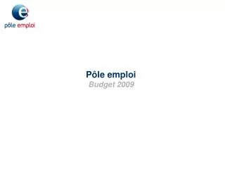 p le emploi budget 2009