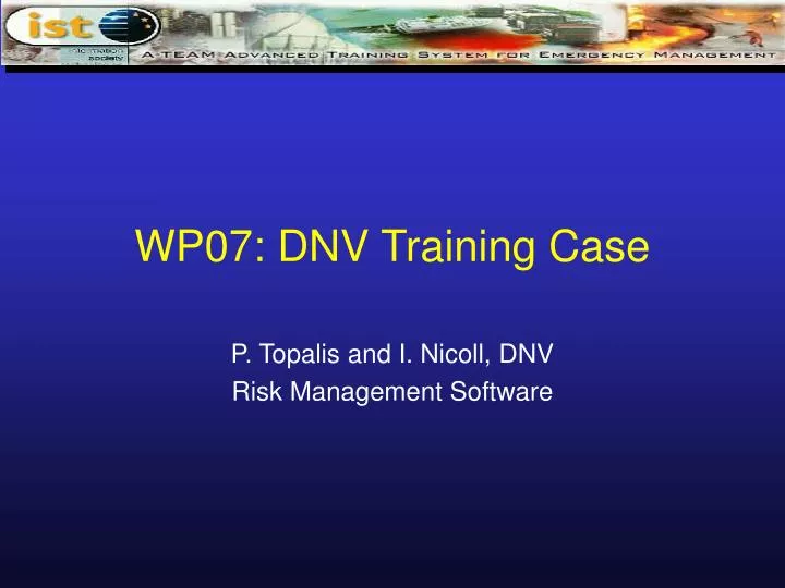 wp07 dnv training case