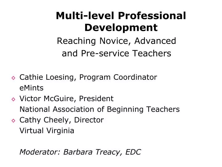 multi level professional development