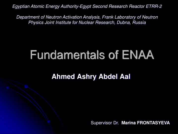fundamentals of enaa