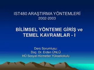 ist480 ara tirma y ntemler 2002 2003