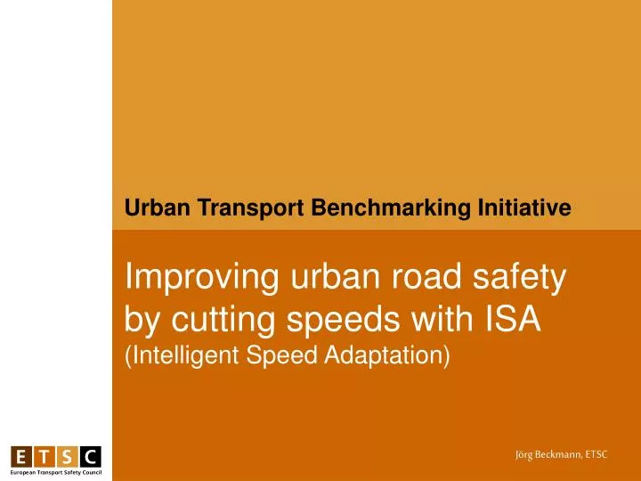urban transport benchmarking initiative