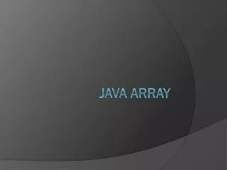 java array