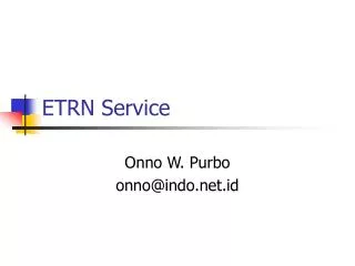 ETRN Service