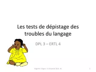 les tests de d pistage des troubles du langage