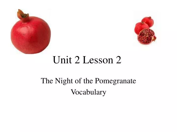 unit 2 lesson 2