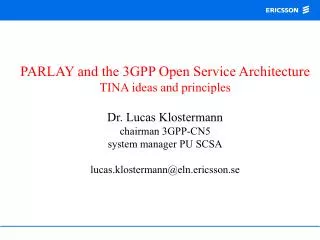 UMTS Open Service Architecture