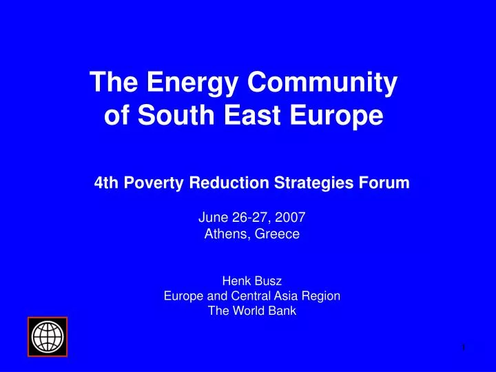 the energy community of south east europe