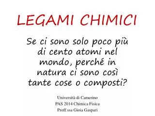 legami chimici