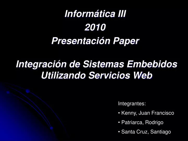 integraci n de sistemas embebidos utilizando servicios web