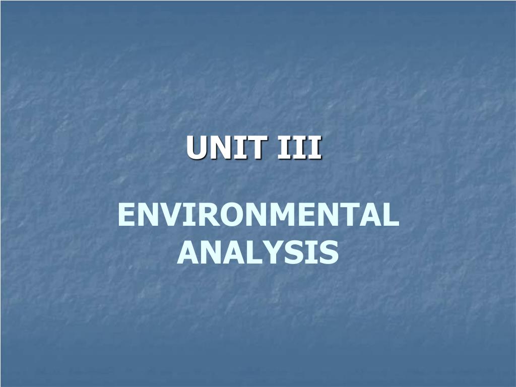 PPT - ENVIRONMENTAL ANALYSIS PowerPoint Presentation, free download ...