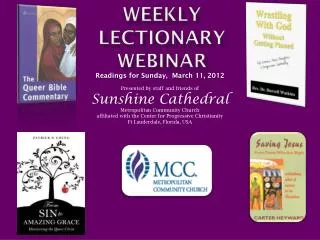 Weekly Lectionary Webinar