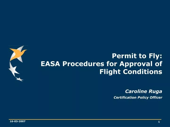 permit to fly easa procedures for approval of flight conditions