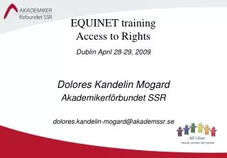 EQUINET training Access to Rights