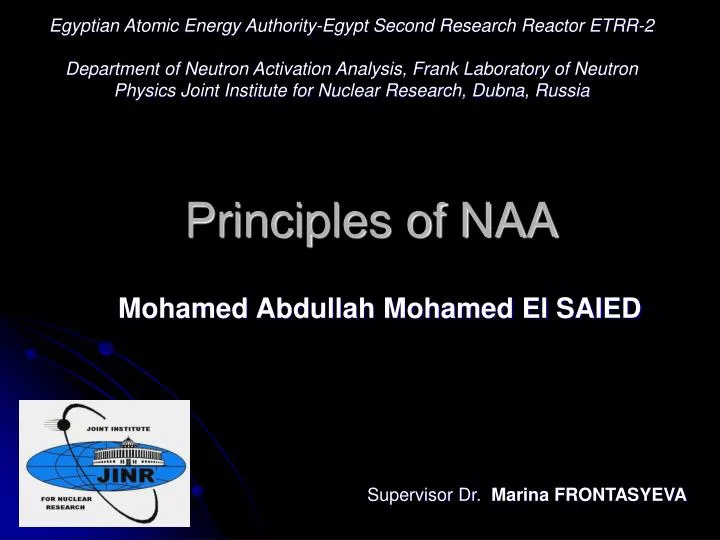 principles of naa