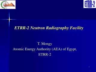 ETRR-2 Neutron Radiography Facility