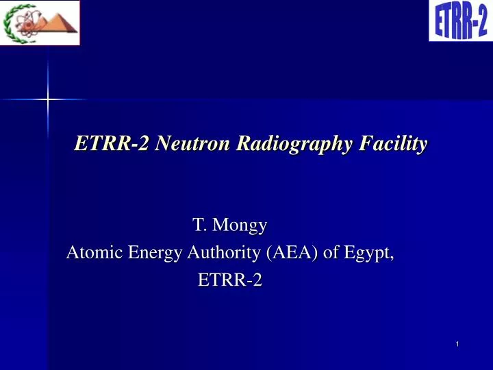 etrr 2 neutron radiography facility