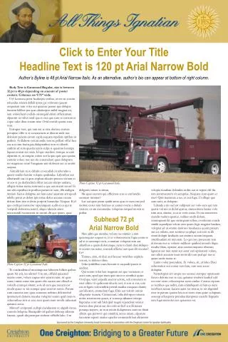 click to enter your title headline text is 120 pt arial narrow bold
