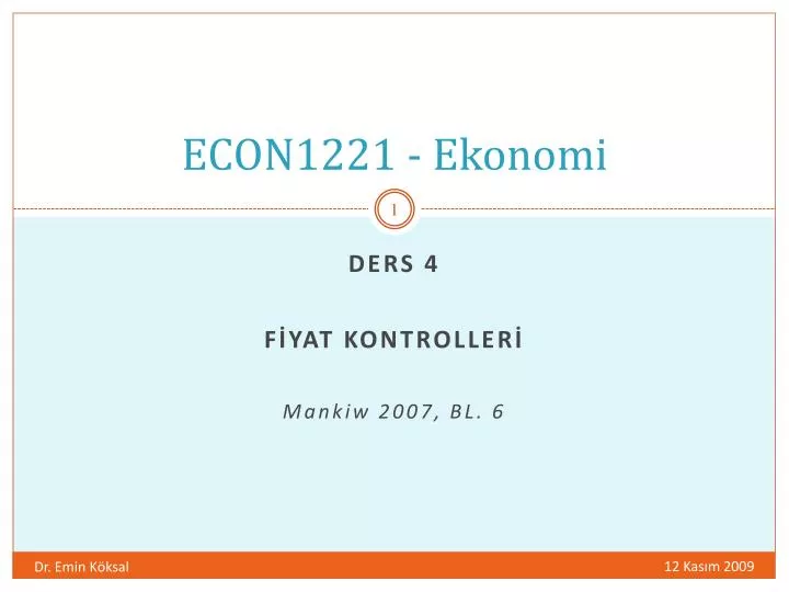 econ1221 ekonomi