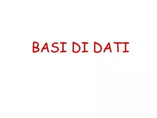 basi di dati