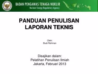 panduan penulisan laporan teknis