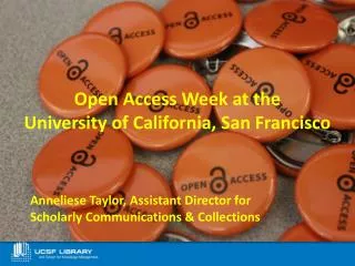 Anneliese Taylor, Assistant Director for Scholarly Communications &amp; Collections