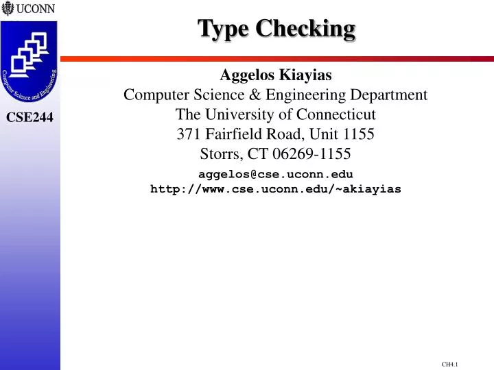 type checking