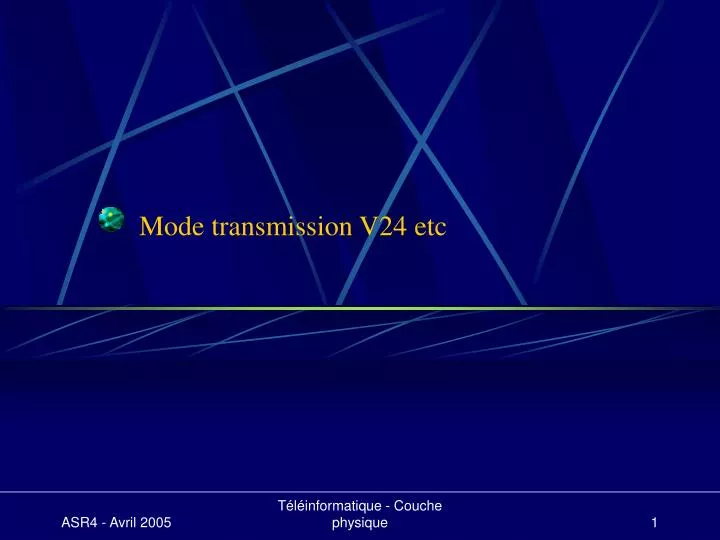 mode transmission v24 etc