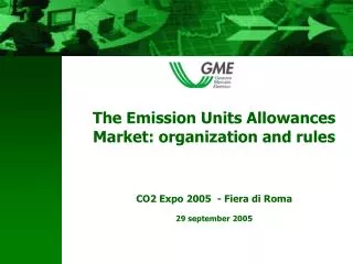 2. Market organized by GME