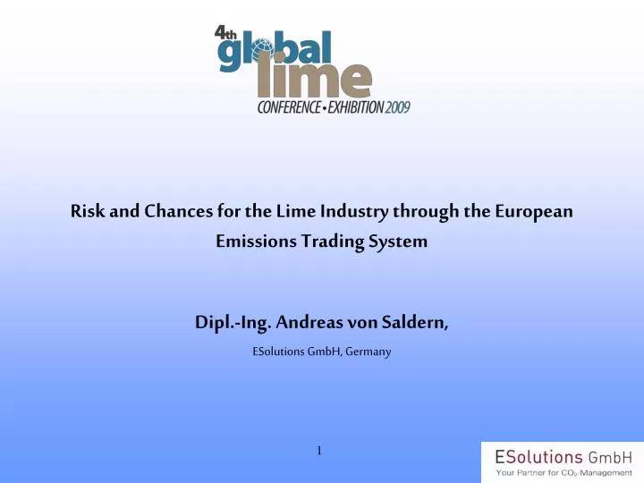 risk and chances for the lime industry through the european emissions trading system