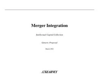 Merger Integration