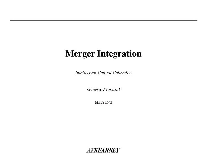 merger integration