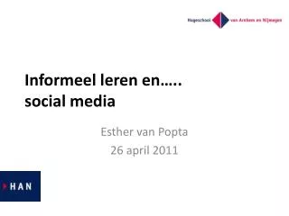 informeel leren en social media