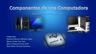 componentes de una computadora