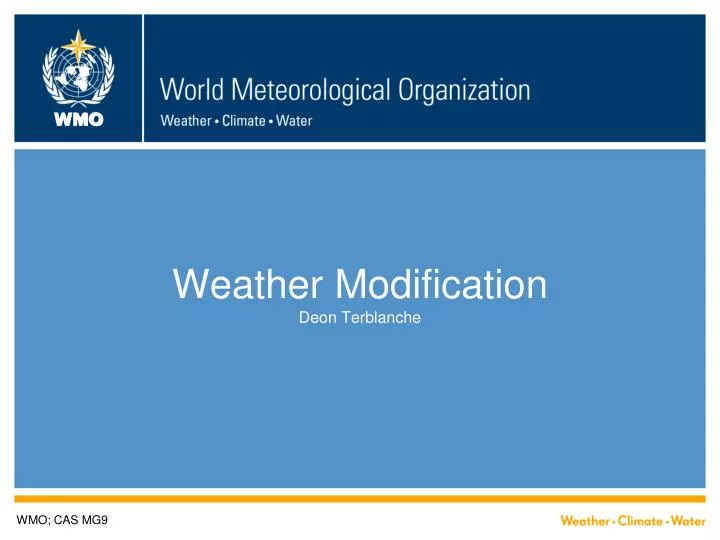 weather modification deon terblanche