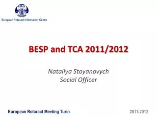 BESP and TCA 2011/2012