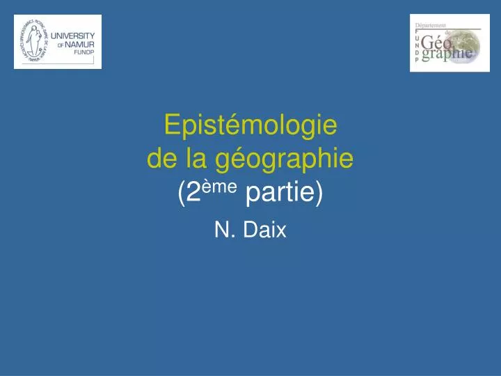 epist mologie de la g ographie 2 me partie